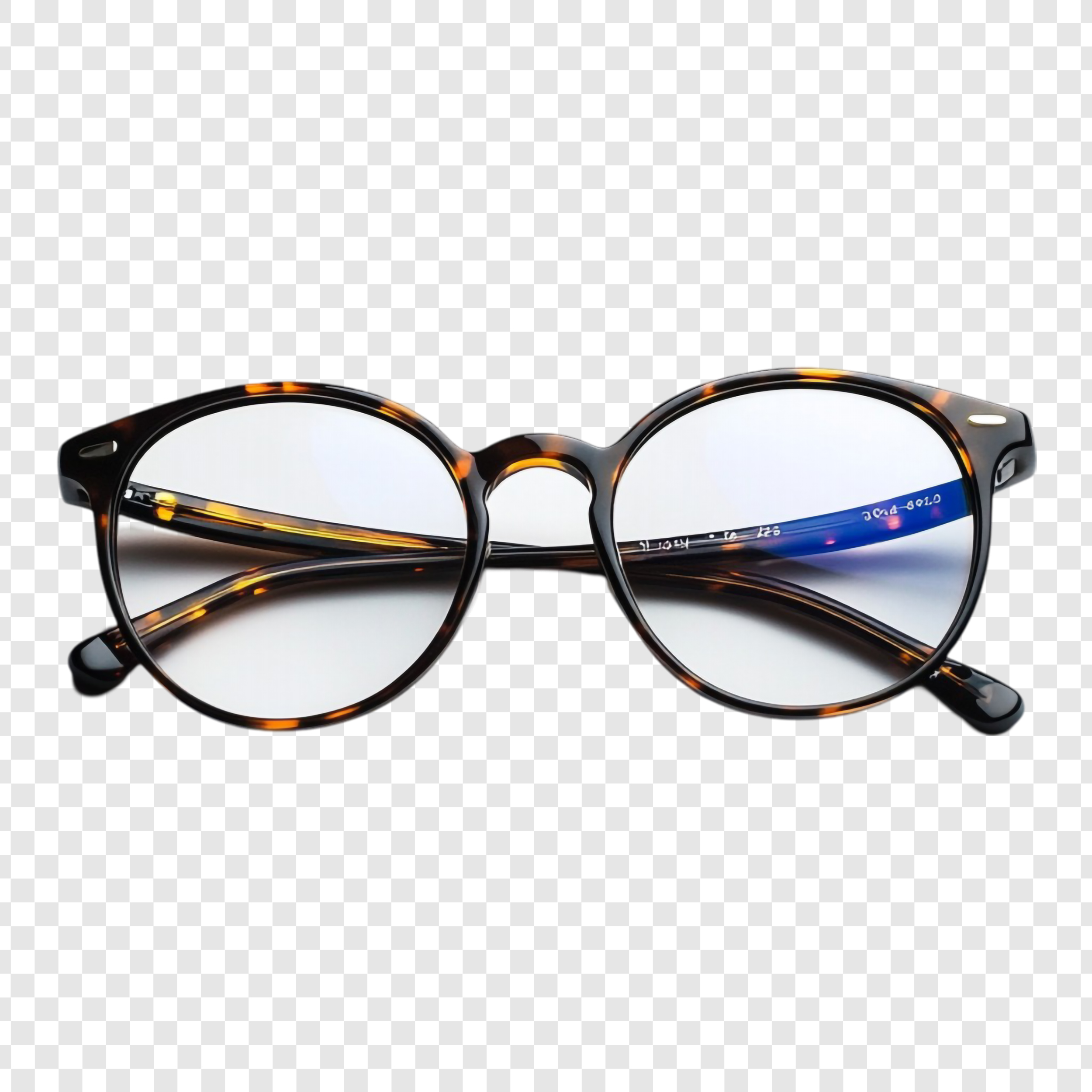 tortoiseshell round eyeglasses: classic style, modern protection
